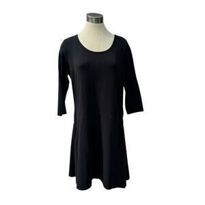 Eastern Mountain Sports XL Black Drop Waist Dress